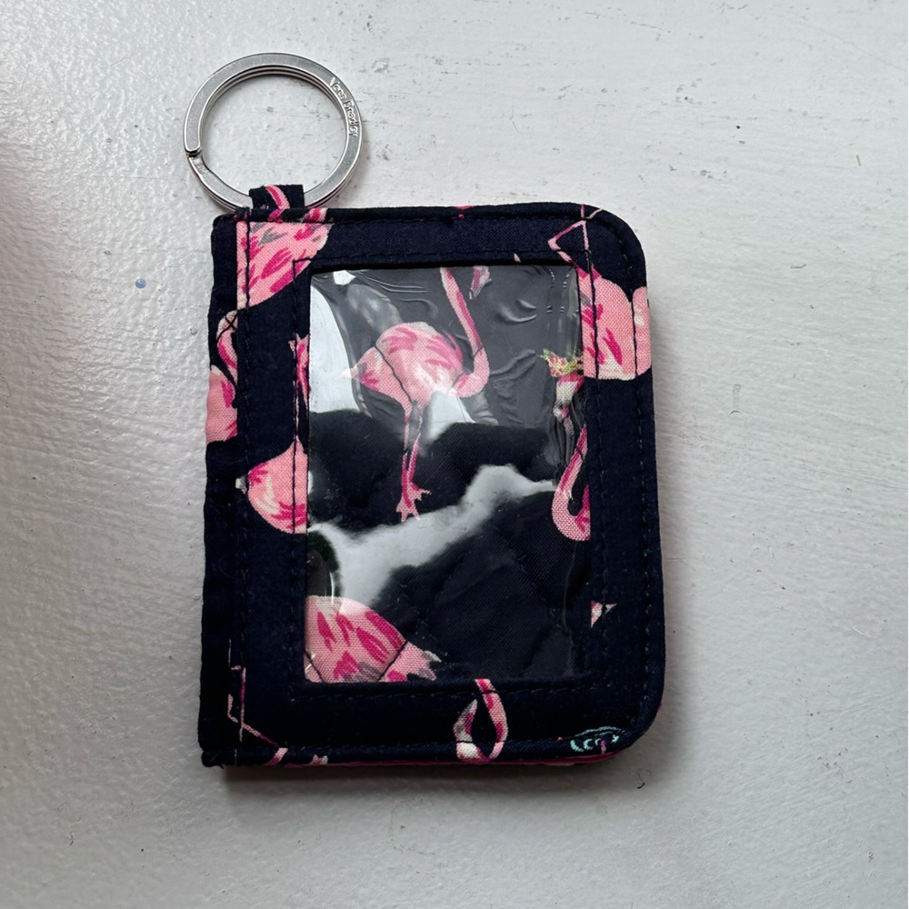 Vera Bradley Flamingo Zip ID Case & Wallet